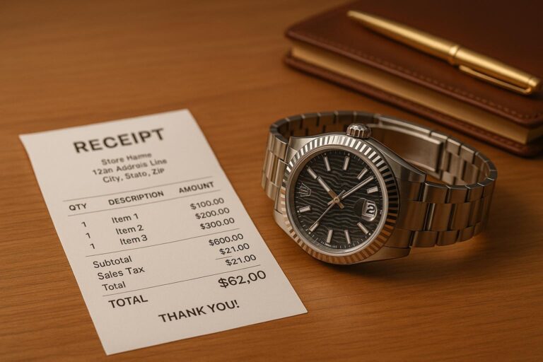 Do Receipts Affect Watch Insurance?