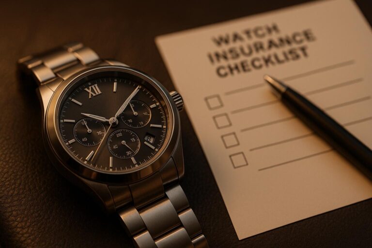 Watch Insurance Checklist